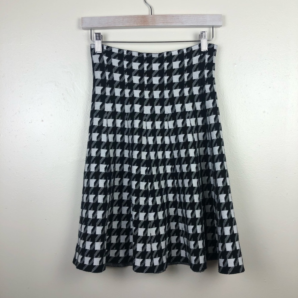 Max Studio Gingham High Waisted Skirt - Picture 1 of 4